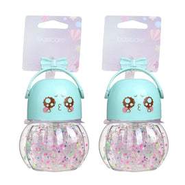 Basicare Clear Print Elastic Hair Bands 130 Pack Medium Snag Free Styling x 2