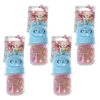 Basicare Pastel Elastic Hair Bands 260 Pack Small Bundle of 4