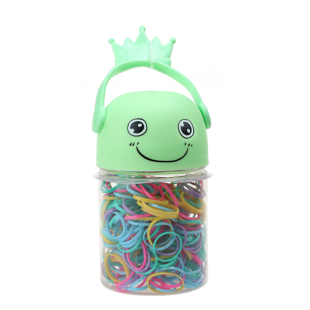 Basicare Kids Elastic Hair Bands 260 Pack Assorted Colours Gift Tub