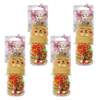 Basicare Bright Elastic Hair Bands 260 Pack Small Bundle of 4