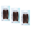 Basicare Side Comb Brown 3 Pack Strong Hold Hair Styling Clips