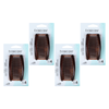Basicare Side Comb 4 Pack Brown Strong Hold Hair Clips Bundle of 4