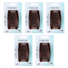 Basicare Side Comb Bundle of 5 Brown Strong Hold Hair Styling Clips