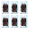 Basicare Side Comb Brown Hair Clips Strong Hold Bundle of 6