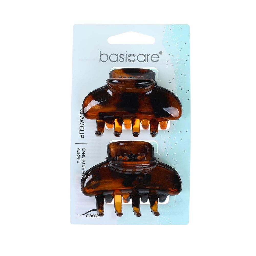 Basicare Mini Claw Clip Shell Tortoiseshell 6cm 2 Pack