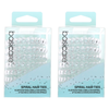 Basicare Clear Spiral Hair Elastic 8 Pack No Damage Strong Hold Bands x 2