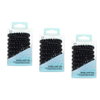 Basicare Black Spiral Hair Elastics 8 Pack Bundle of 3 No Damage