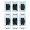 Basicare Side Comb Bundle 4 Pack Black Strong Hold Durable Hair Combs