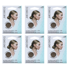 Basicare Invisible Nylon Hair Net Blonde Bundle of 6