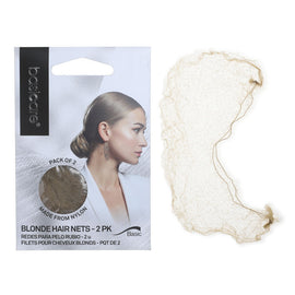 Basicare Invisible Nylon Hair Net Blonde Pack Of 2