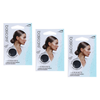 Basicare Invisible Nylon Bun Net Black Bundle of 3 Pack Secure Discreet