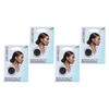 Basicare Invisible Nylon Bun Net Brown 4 Pack Secure Discreet Hair Hold