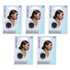 Basicare Invisible Nylon Bun Net Brown 5 Pack Bundle Secure Discreet Hold