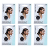 Basicare Invisible Nylon Bun Net Brown Bundle of 6 Secure Discreet Hold