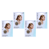 Basicare Invisible Nylon Hair Nets Blonde Bundle 4 Pack Fine Mesh Secure Hold