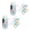 Basicare Super Stretchy Snagless Pastel Hair Bands 100 Pack Strong Elastic