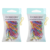Basicare Super Stretchy Snagless Pastel Hair Bands 100 Pack Strong Elastic