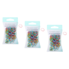 Basicare Snagless Pastel Mini Hair Bands 100 Pack Bundle of 3