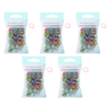 Basicare Super Stretchy Snagless Pastel Mini Hair Bands 100 Pack Bundle of 5