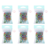 Basicare Strong Stretchy Snagless Pastel Mini Hair Bands 100 Pack Bundle of 6
