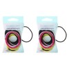 Basicare Strong Hold Snag Free Thin Elastic Hair Bands 2 Pack 20 Each Assorted