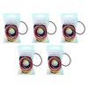 Basicare Strong Hold Elastic Hair Bands Thin 20 Pack Bundle of 5