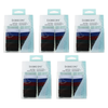 Basicare Super Stretchy Knitted Ponytailers School Colours Bundle of 5