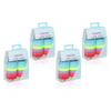Basicare Super Stretchy Knitted Ponytailers Pastel 24 Pack Bundle of 4