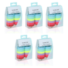 Basicare Super Stretchy Knitted Ponytailers Pastel 24 Pack Bundle of 5