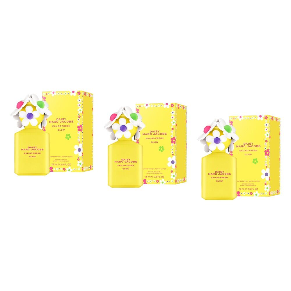 Marc Jacobs Daisy Glow Eau So Fresh Eau de Toilette 75mL Pack of 3