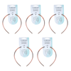 Basicare Headband Triple Band Bandeau Shell Bundle of 5 Pack