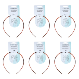 Basicare Headband Triple Band Bandeau Shell 6 Pack