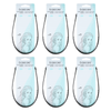 Basicare Flexi Black Headband 6 Pack Secure Non Slip Hair Hold
