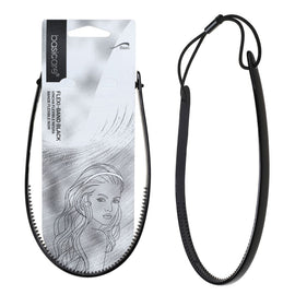 Basicare Flexi Black Headband for Comfortable Secure Non Slip Hair Hold