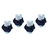 Basicare Soft Flex Large Blue Scrunchie 2 Pack Bundle of 4