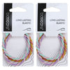Basicare Long Lasting Twisted Elastic Hair Bands 3 Pack Twin Pack