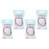 Basicare Long Lasting Plaited Elastic Hair Bands Bundle of 4 Secure Hold