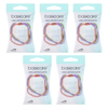 Basicare Plaited Elastic Hair Bands 3 Pack Bundle of 5