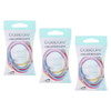 Basicare Elastic Hair Bands 3 Pack Bundle Long Lasting Durable Snag Free