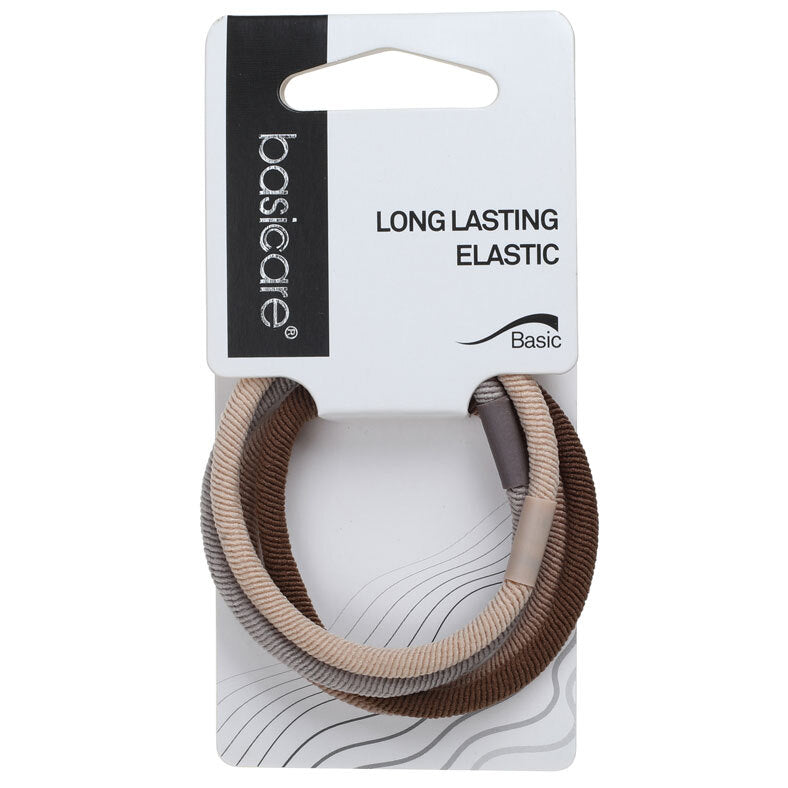 Basicare Elastic Hair Bands Long Lasting 3pk