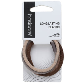Basicare Long Lasting Elastic Hair Bands 3 Pack Durable Snag Free Hold