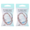Basicare Long Lasting Plaited Hair Bands 2 Pack Durable Snag Free