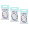 Basicare Plaited Elastic Hair Bands 3 Pack Long Lasting Snag Free