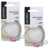Basicare Long Lasting Knotted Elastic Hair Bands 2 Pack Durable Snag Free