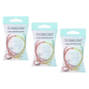 Basicare 3 Pack Long Lasting Knotted Elastic Hair Bands Durable Snag Free