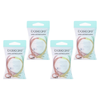 Basicare Long Lasting Knotted Elastic Hair Bands 4 Pack Durable Snag Free