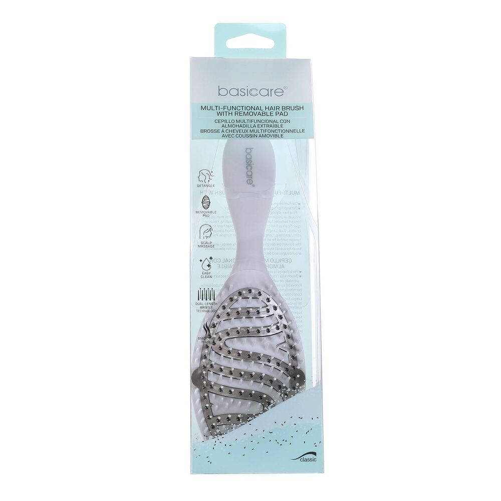 Basicare Multi-Functional Hair Brush Removable Pad