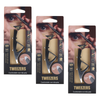 Basicare Mens Slant Tip Tweezers 3 Pack Precision Grooming Bundle