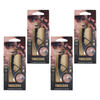 Basicare Mens Slant Tip Tweezers Bundle of 4 Precision Grooming Tool