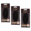 Basicare Military Beard and Hair Brush Bundle of 3 Firm Natural Boar Bristles